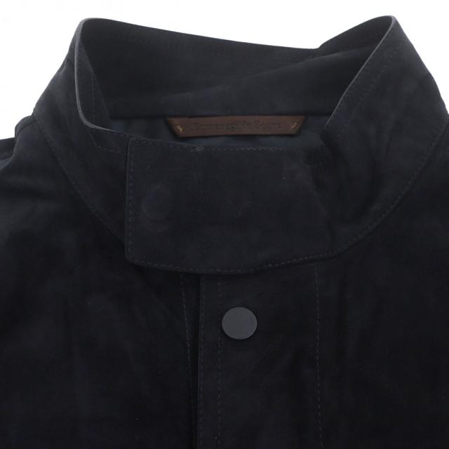 極美品▽Ermenegildo Zegna エルメネジルドゼニア 羊革 ラムレザー 