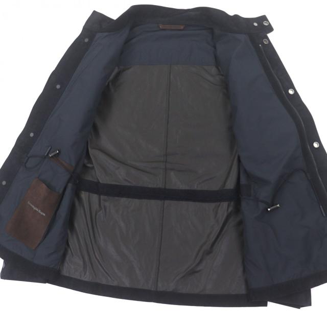 極美品▽Ermenegildo Zegna エルメネジルドゼニア 羊革 ラムレザー 