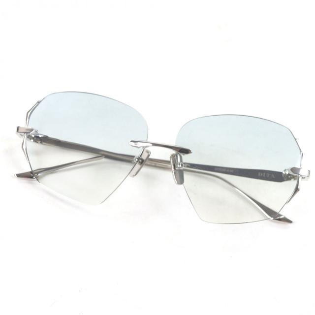 未使用品▼DITA ディータ DTX200 DAHLVIN ツーポイント アイウェア サングラス シルバー 58□13-138 デモレンズ メンズ