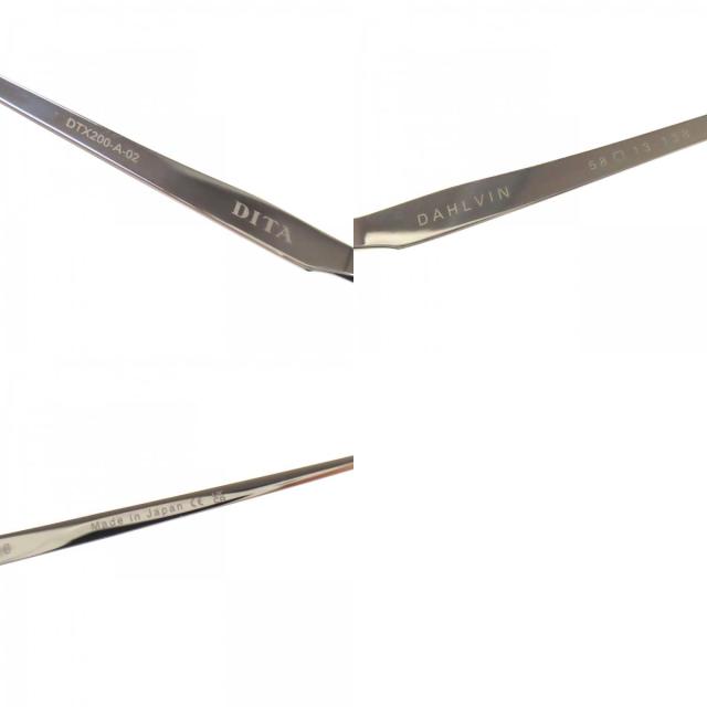 未使用品▼DITA ディータ DTX200 DAHLVIN ツーポイント アイウェア サングラス シルバー 58□13-138 デモレンズ メンズ_9