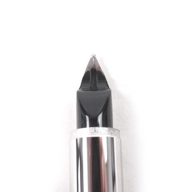 極美品□MONTBLANC モンブラン スターウォーカー ペン先14K Mニブ メタルラバー ウィンドウペン 万年筆 ブラック シルバー ドイツ製_4