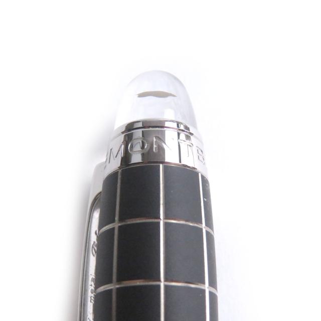 極美品□MONTBLANC モンブラン スターウォーカー ペン先14K Mニブ メタルラバー ウィンドウペン 万年筆 ブラック シルバー ドイツ製_6