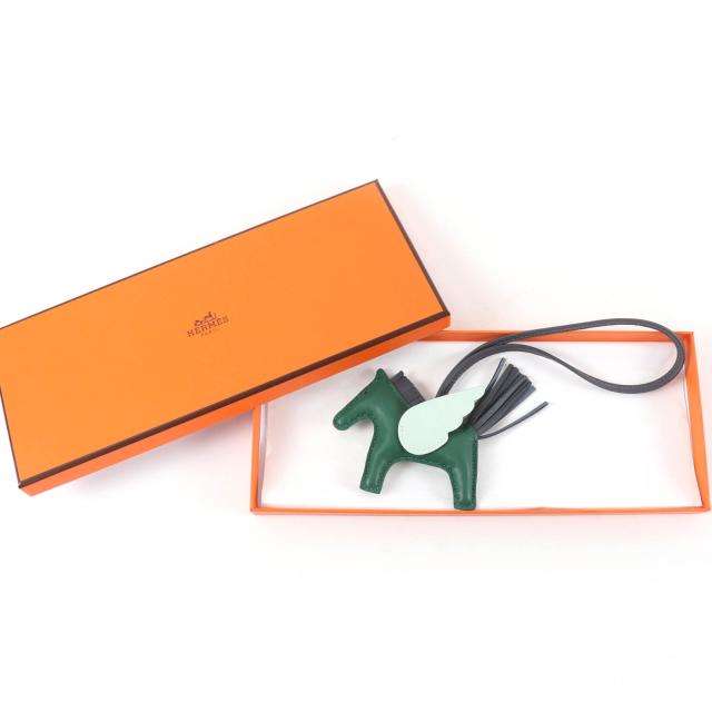 未使用品☆HERMES エルメス ロデオチャーム ペガサスPM ヴォースイフト ヴェールモワイヤン/アルドワーズ/ヴェールペパーミント W刻印_1