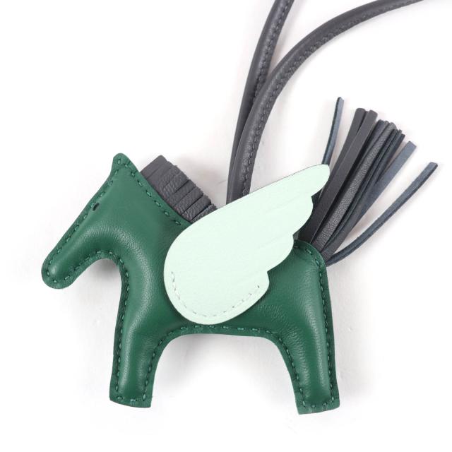 未使用品☆HERMES エルメス ロデオチャーム ペガサスPM ヴォースイフト ヴェールモワイヤン/アルドワーズ/ヴェールペパーミント W刻印_3