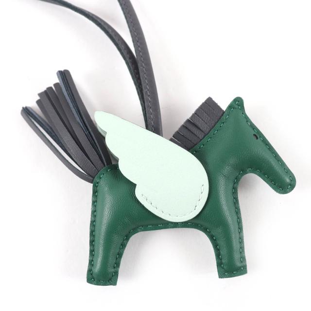 未使用品☆HERMES エルメス ロデオチャーム ペガサスPM ヴォースイフト ヴェールモワイヤン/アルドワーズ/ヴェールペパーミント W刻印_4