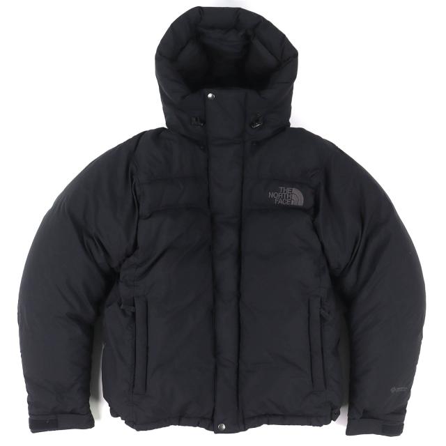 美品△THE NORTH FACE ザ・ノースフェイス ND92360 Alteration Baffs Jacket ロゴ刺繍 フード付き ダウンジャケット ブラック L 正規品