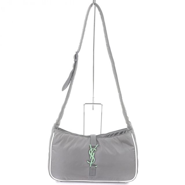極美品□SAINT LAURENT PARIS サンローランパリ 733294 ナイロン カサンドラロゴ金具 ワンショルダーバッグ イタリア製 レディース