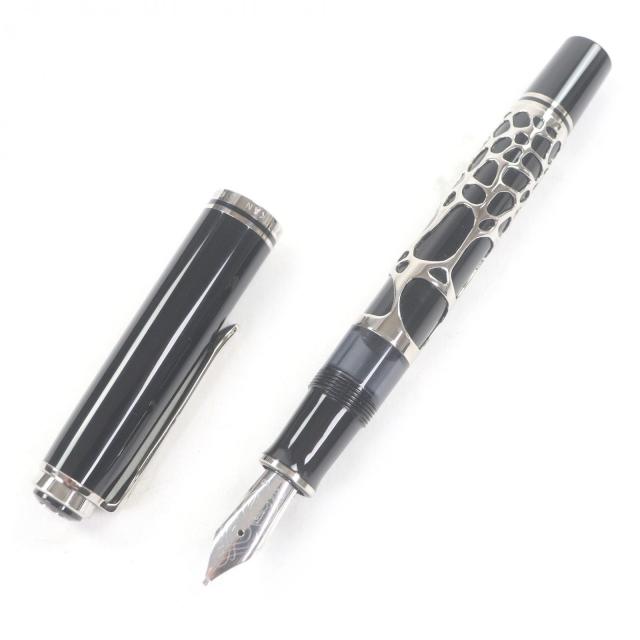 極美品□PERIKAN ペリカン リミテッドエディション スピリット・オブ・ガウディ 一部Ag925 ペン先750 Bニブ ガウディ生誕150周年記念品 カサ・ミラ 118/1000 万年筆 ブラック シルバー メンズ 総重量32g 極美品▽PERIKAN ペリカン ヴィンテージ リミテッドエディション