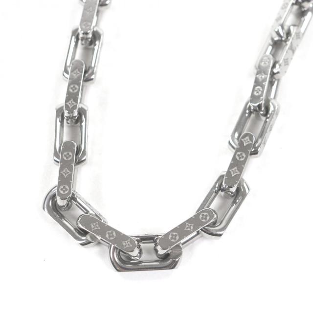 美品□LOUIS VUITTON ルイヴィトン M00307 2023年製 ネックレス・チェーンモノグラム アクセサリー シルバー イタリア製