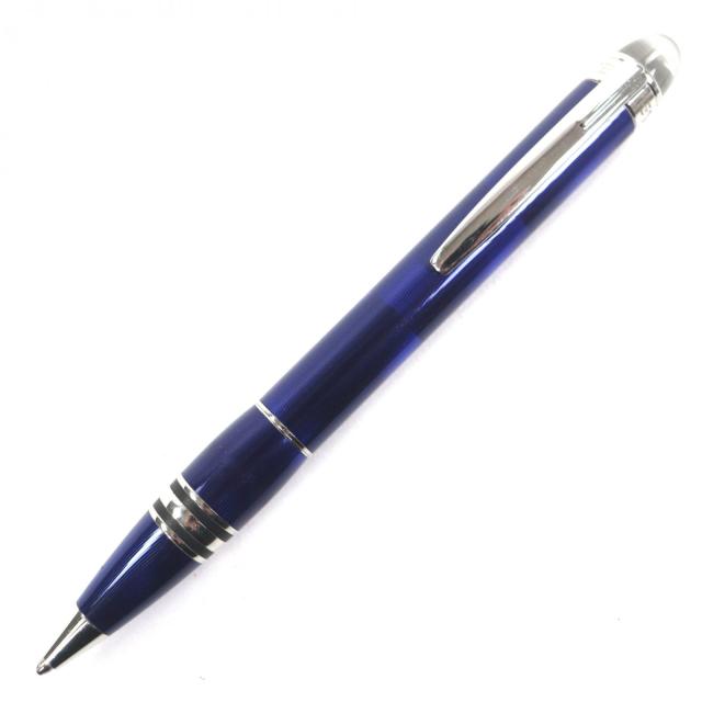 良品▼MONTBLANC モンブラン スターウォーカー 生産終了品 ホワイトスター ツイスト式 ボールペン クールブルー シルバー 筆記確認済み 28,116円