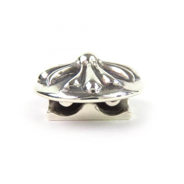 美品△CHROME HEARTS クロムハーツ HAIRBAND  クロスボールボタン コンチョ ヘアゴム ヘアアクセサリー シルバー925 インボイス付_2
