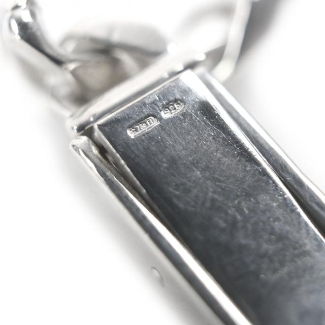 良品□GUCCI グッチ ヴィンテージ SV925 喜平 チェーン ブレスレット アクセサリー シルバー 17 イタリア製 重量38.1g レディース メンズ_4