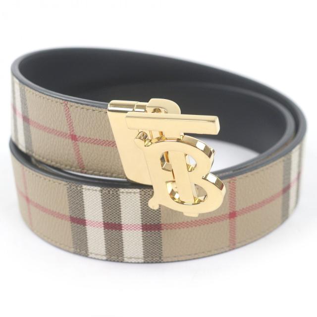 バーバリー TB モノグラム バックル リバーシブル ベルト Burberry TB モノグラム バックル リバーシブル ベルト Burberry