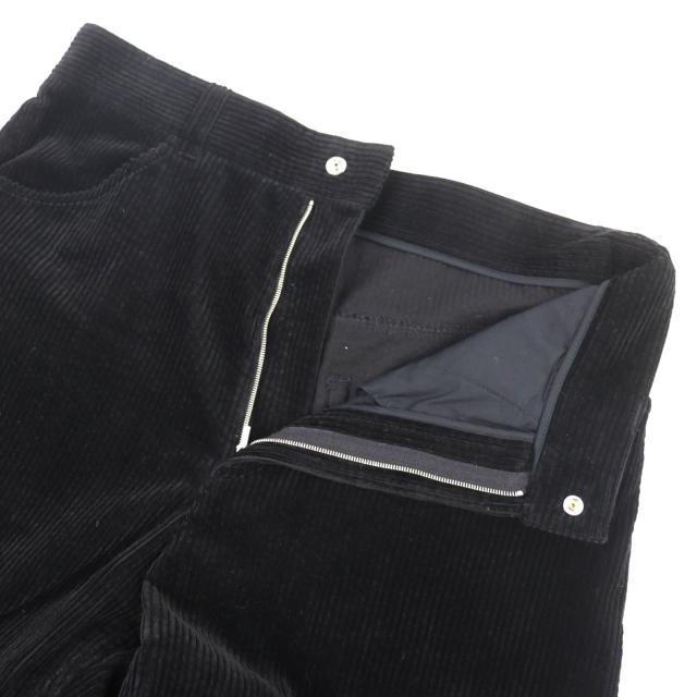 極美品△JIL SANDER+ ジルサンダープラス JPUT311055 コットン100％ コーデュロイパンツ フルレングスパンツ ブラック 44 イタリア製 正規品 メンズ シンプル オススメ◎ 極美品△JIL SANDER+ ジルサンダープラス JPUT311055 コットン100