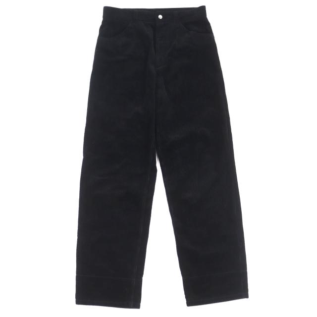 極美品△JIL SANDER+ ジルサンダープラス JPUT311055 コットン100％ コーデュロイパンツ フルレングスパンツ ブラック 44 伊製 正規品
