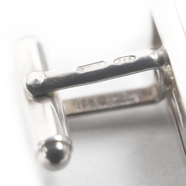 良品□GUCCI グッチ SV925 Gスクエア アクセサリー カフスボタン カフリンクス シルバー 箱・保存袋付き イタリア製 総重量11.57g メンズ_5