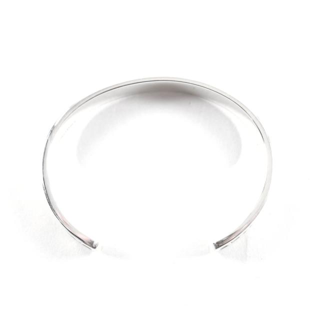 極美品★TIFFANY&amp;Co. ティファニー 925 アトラス オープン バングル ブレスレット シルバー イタリア製 重量22.2g レディース_3