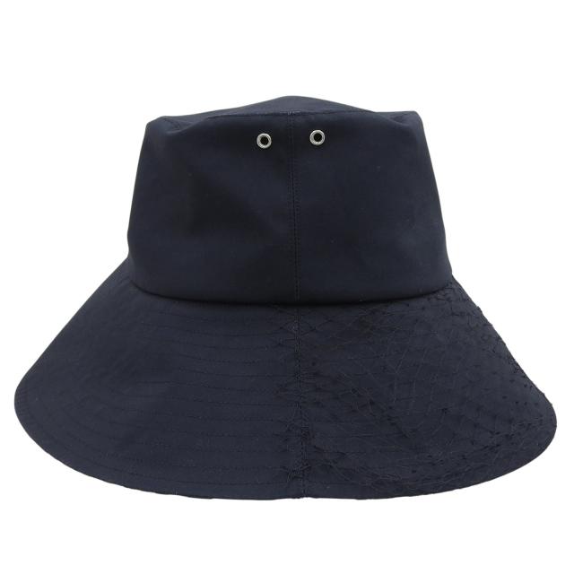 極美品▲Christian Dior クリスチャンディオール 95TDD924G130 Teddy-D ベール付き ワイドブリム ボブハット 57 正規品　_4