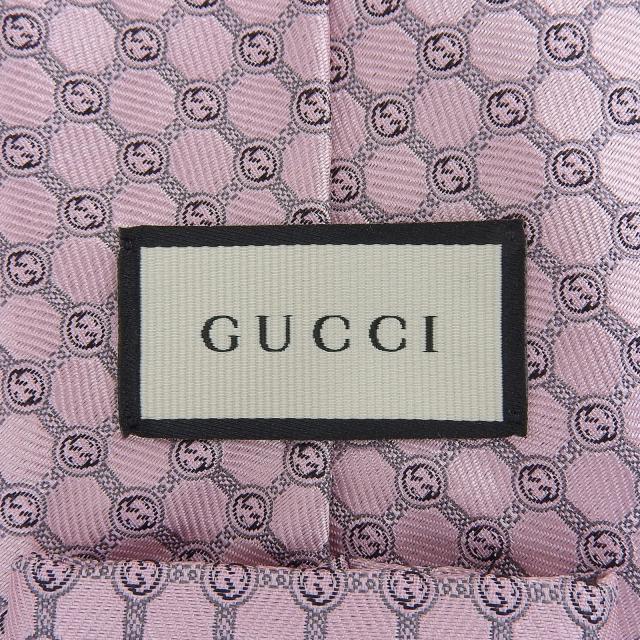 未使用品△GUCCI グッチ 386488 シルク100％ GGジャガード ネクタイ