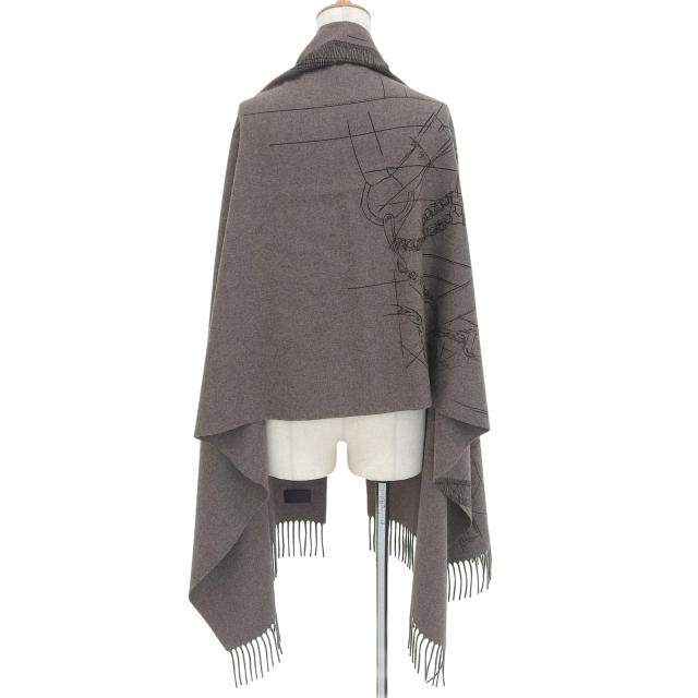 極美品△HERMES エルメス カヴァルカドゥール エスキス カシミヤ100