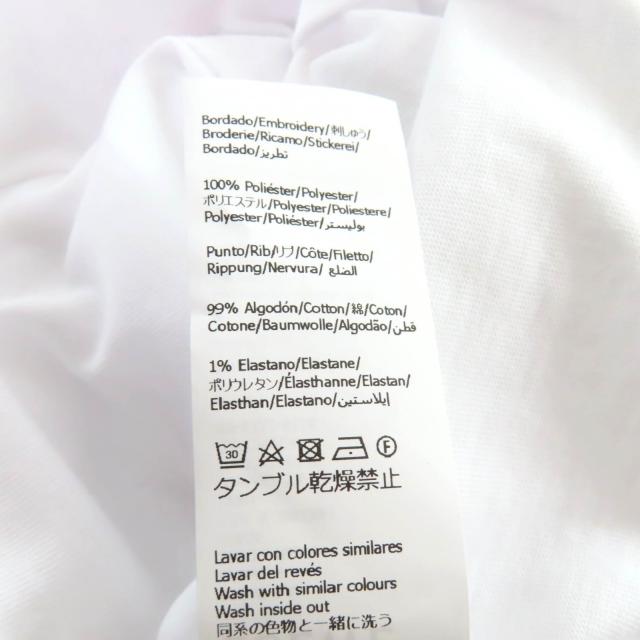 未使用品★LOEWE ロエベ S359Y22X97 コットン100％ アナグラム フラワー刺繍 クルーネック 半袖Ｔシャツ ホワイト M 正規品 レディース_7