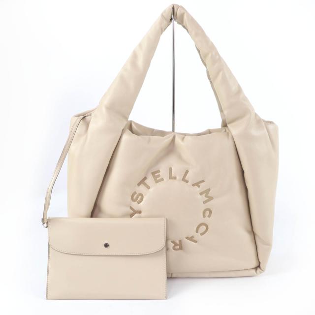 極美品☆Stella McCartney ステラマッカートニー Logo Puffy Tote Bag 