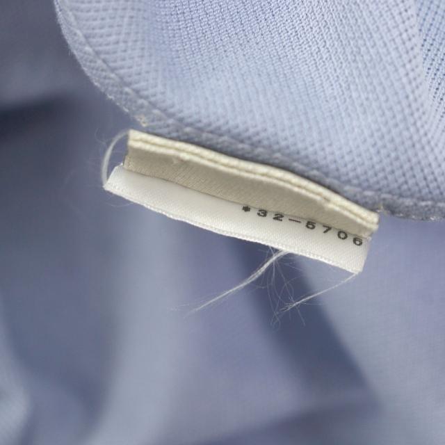美品▼HERMES エルメス 23SS コットン100% Hロゴ刺繍 ポケット付 ショートスリーブ 半袖ポロシャツ パープル M イタリア製 正規品 メンズ_8