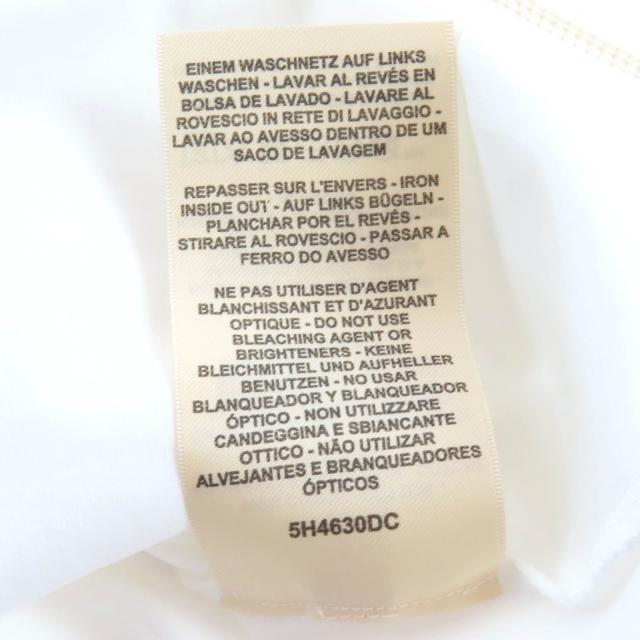 極美品★HERMES エルメス 25SS 5H4630DC コットン100％ micro cartiglio キャンディリブリス 半袖Ｔシャツ ホワイト 38 フランス製