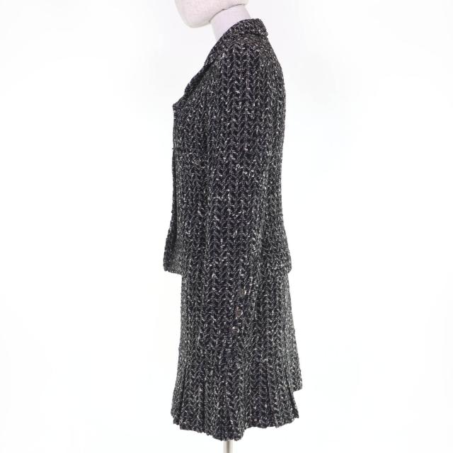 極美品☆CHANEL シャネル ヴィンテージ 97A P09701V05906 ココボタン ツイード ジャケット スカート セットアップ 38 フランス製 正規品_1