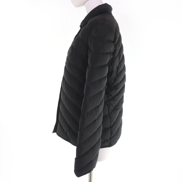 極美品☆HERMES エルメス 24AW 4H0168DR ロゴラバーパッチ セリエボタン ダウンジャケット ブラック 40 イタリア製 正規品 レディース_1