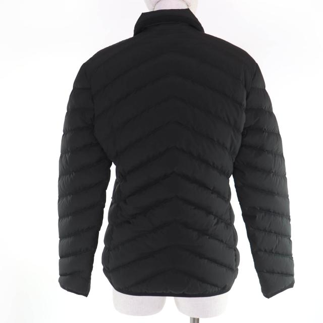 極美品☆HERMES エルメス 24AW 4H0168DR ロゴラバーパッチ セリエボタン ダウンジャケット ブラック 40 イタリア製 正規品 レディース_2