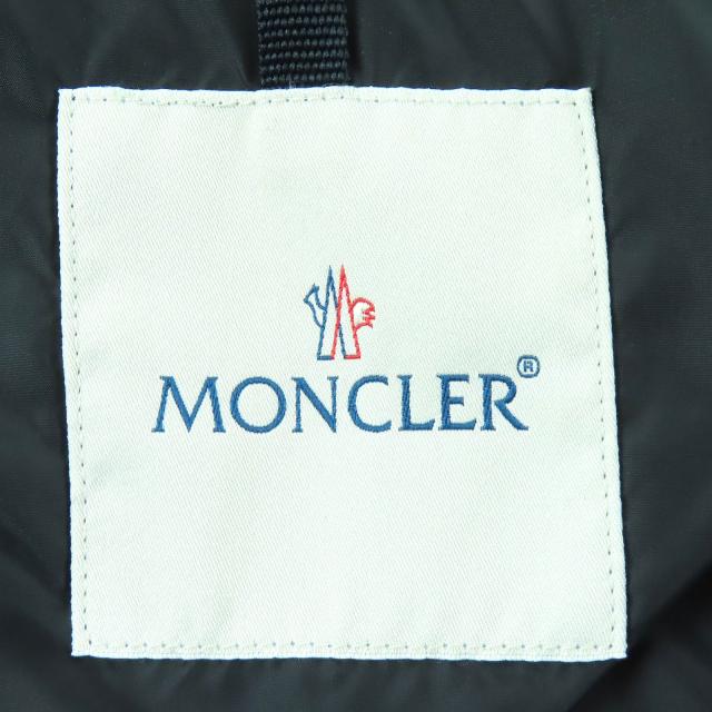美品△MONCLER モンクレール SARIETTE セリッテ フラワージャガード スタンドカラー ダウンジャケット ブラック 4 レディース_7