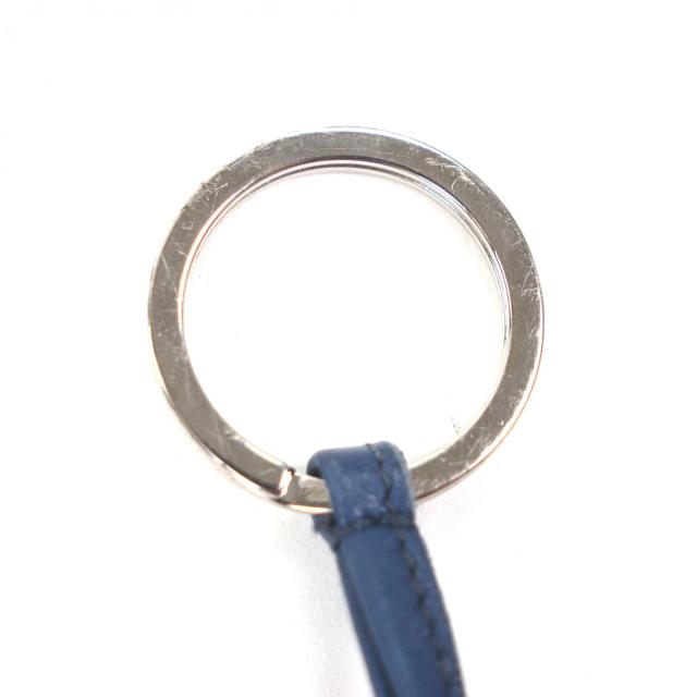 【ドンドン見直し】良品▼HERMES エルメス カルメン レザー フリンジ キーホルダー バッグチャーム ネイビー オレンジ 箱付 仏製 メンズ_6