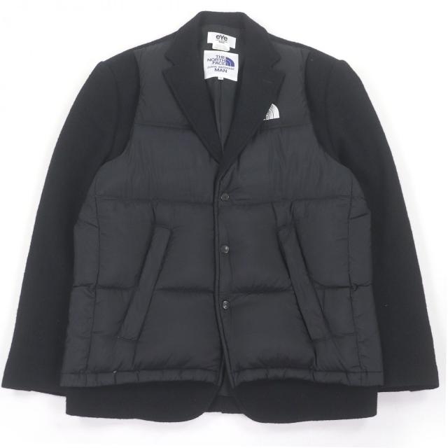 極美品□ザ・ノースフェイス アイ ジュンヤワタナベ マン 23AW WL-J912 テーラード ダウンジャケット ブラック M 日本製 正規品 メンズ