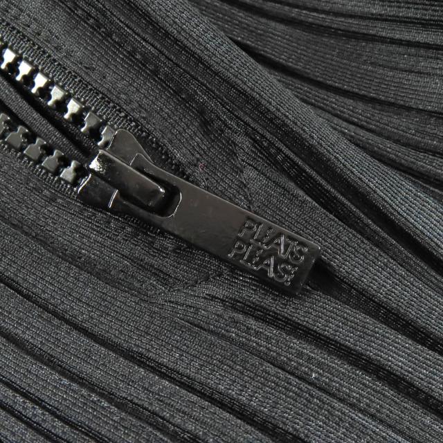 美品△PLEATS PLEASE プリーツプリーズ イッセイミヤケ PP53-JI404 フロントジップ Vネック サロペット ツナギ オールインワン 3 正規品_4
