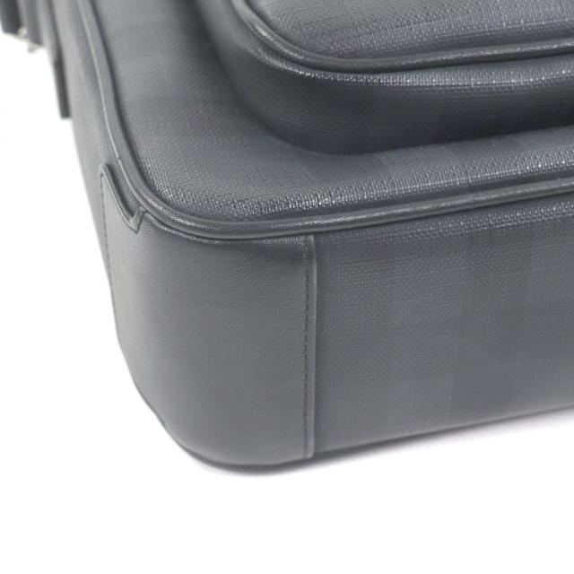 極美品□BURBERRY バーバリー 8013987 チェック柄 メッセンジャーバッグ ショルダーバッグ ブリーフケース ブラック 保存袋付き メンズ_7