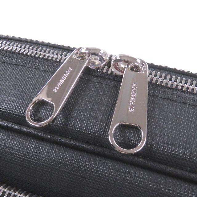 極美品□BURBERRY バーバリー 8013987 チェック柄 メッセンジャーバッグ ショルダーバッグ ブリーフケース ブラック 保存袋付き メンズ_8