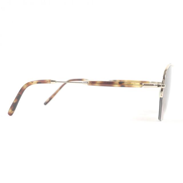 極美品□MOSCOT モスコット PUNIM SE べっこう柄 ナビゲーター型 希少 サングラス アイウェア ゴールド ブラウンデミ 49□21-140 メンズ_3