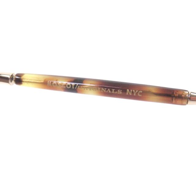 極美品□MOSCOT モスコット PUNIM SE べっこう柄 ナビゲーター型 希少 サングラス アイウェア ゴールド ブラウンデミ 49□21-140 メンズ_6