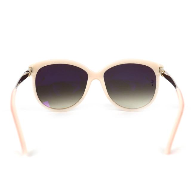 良品△Cartier カルティエ T8201067 レディ トリニティ ロゴ サングラス アイウェア ペールピンク 140 フランス製 レディース_4