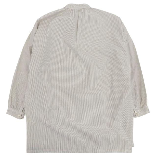 極美品▲PORTER CLASSIC ポータークラシック コットン スタンドカラー ロング スモック 長袖シャツ ベージュ 3 日本製 正規品 メンズ_1