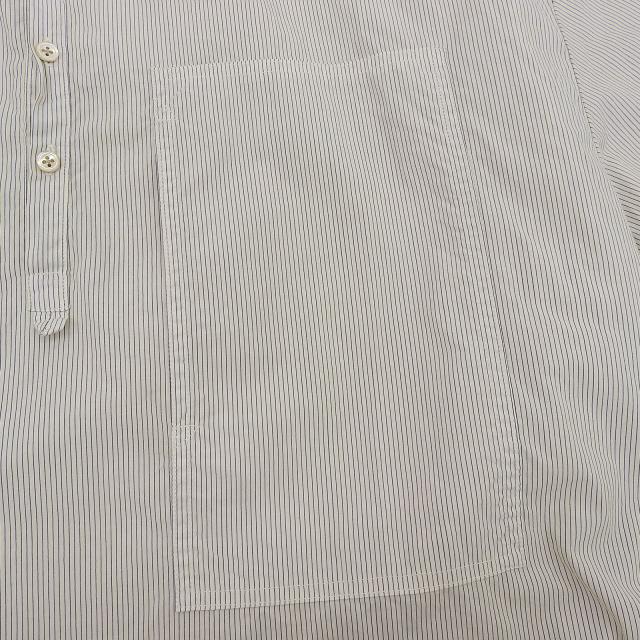 極美品▲PORTER CLASSIC ポータークラシック コットン スタンドカラー ロング スモック 長袖シャツ ベージュ 3 日本製 正規品 メンズ_3