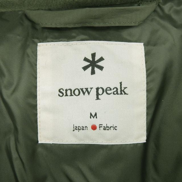 未使用品▲Snow Peak スノーピーク JK-22AU005 Recycled Light Down Jacket ダブルZIP ダウンジャケット オリーブ M 日本製 正規品_4