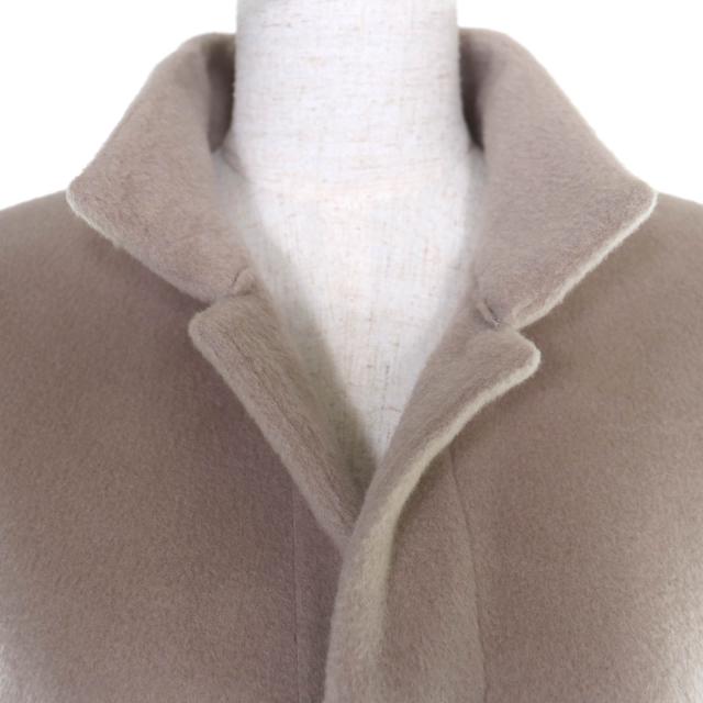美品☆HARUNOBUMURATA ハルノブムラタ 22AW HM22W108-RIC02 OVERSIZED WOOL COAT ウール コート グレーベージュ 38 日本製 レディース_3