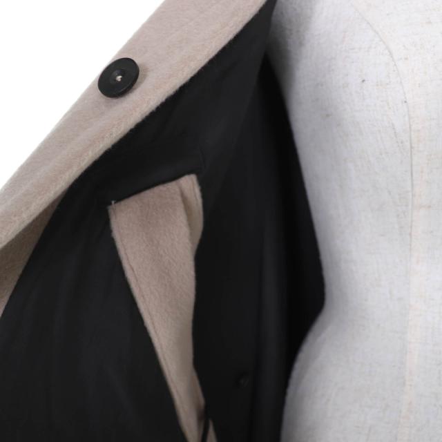美品☆HARUNOBUMURATA ハルノブムラタ 22AW HM22W108-RIC02 OVERSIZED WOOL COAT ウール コート グレーベージュ 38 日本製 レディース_4