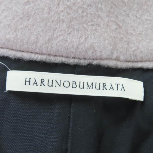 美品☆HARUNOBUMURATA ハルノブムラタ 22AW HM22W108-RIC02 OVERSIZED WOOL COAT ウール コート グレーベージュ 38 日本製 レディース_6