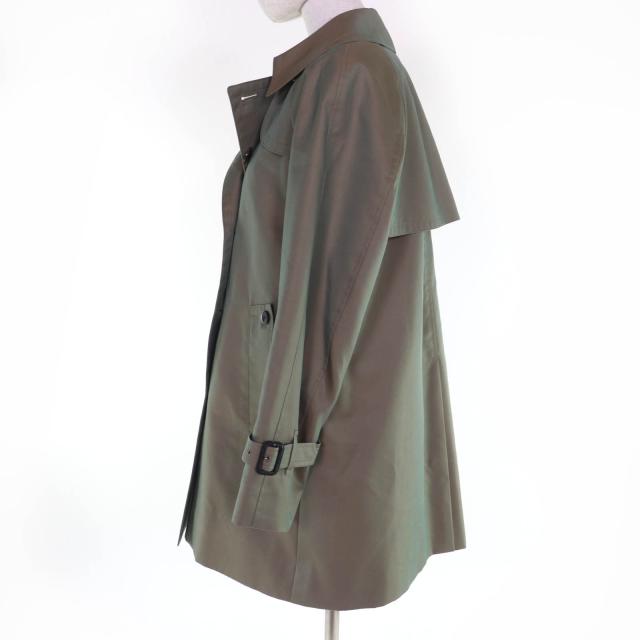 未使用品☆Aquascutum アクアスキュータム 5021350101-45 ウールライナー付 ハーフ トレンチコート カーキ 6 日本製 正規品 レディース_1