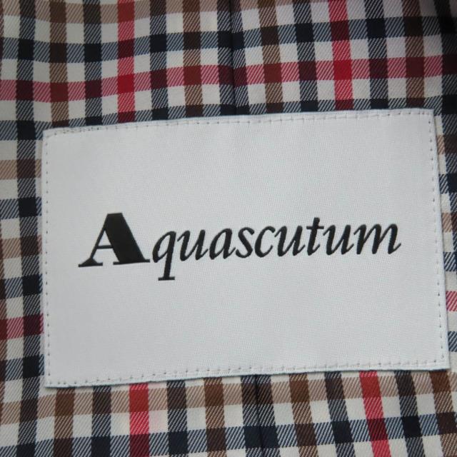 未使用品☆Aquascutum アクアスキュータム 5021350101-45 ウールライナー付 ハーフ トレンチコート カーキ 6 日本製 正規品 レディース_6