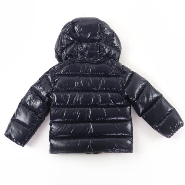 未使用品☆MONCLER モンクレール 2024年製 MAYA ロゴワッペン・フード付 ダウンジャケット ネイビー 2anni92cm 正規品 キッズ_1