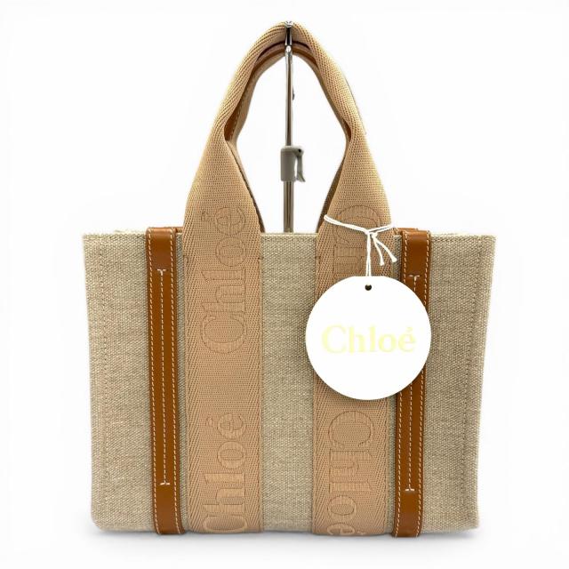 極美品◇Chloe クロエ CHC23AS397L17 ウッディ スモール トートバッグ 